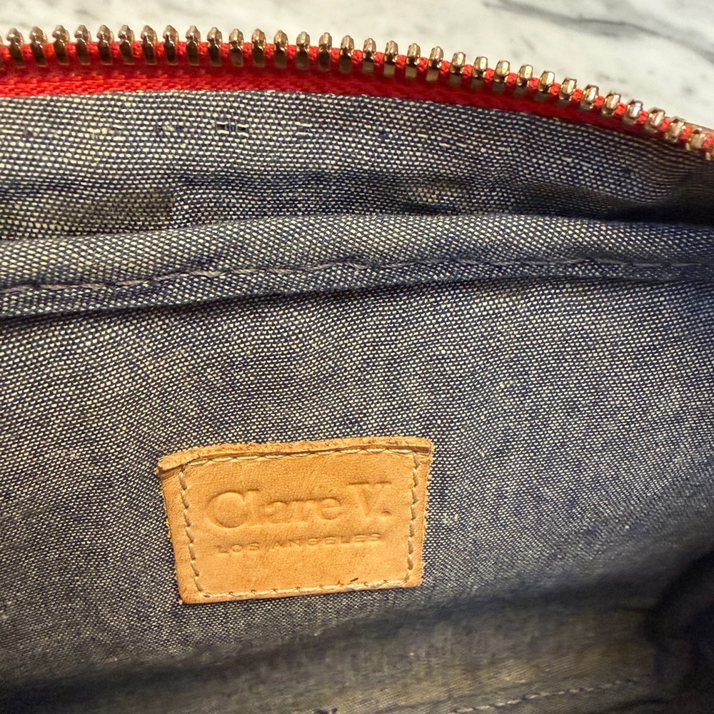 Clare V Midi Sac - Natural w/ Stripes - Picture 6 of 11